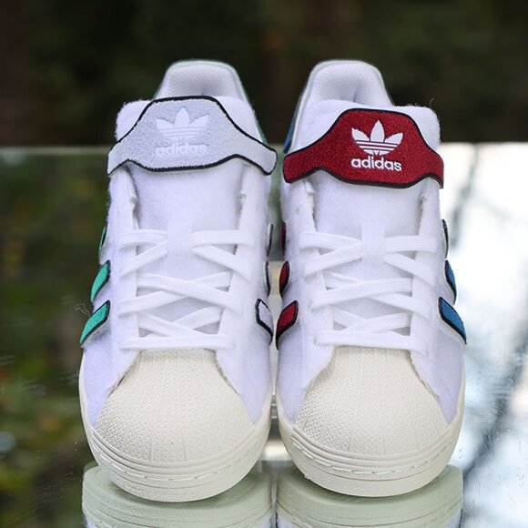 adidas gazelle silver green womens adidas Superstar 'White Black Multi' FZ0059 • SneakerSouqq main image 0